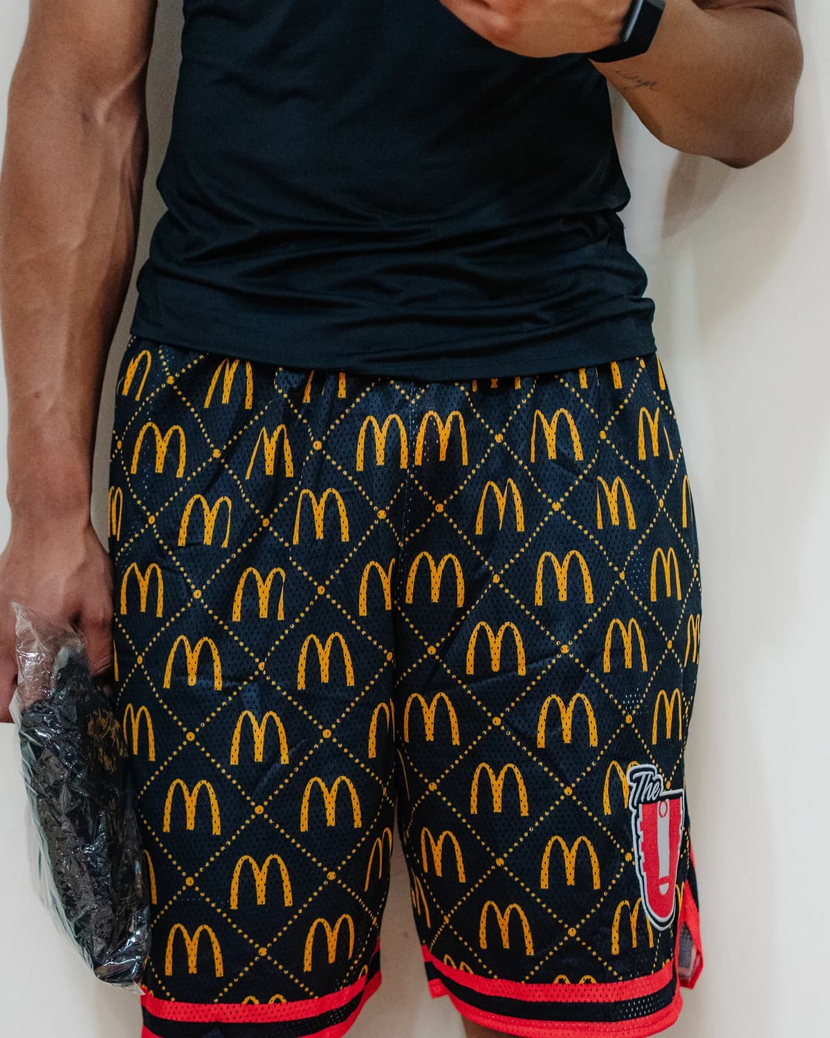 Black / Red — The U x MCD AA — Shorts